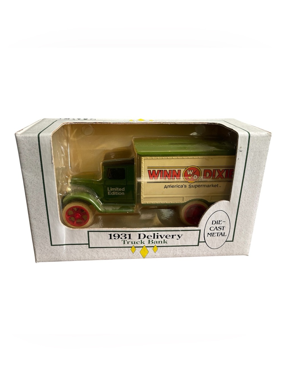 ERTL Die Cast Metal Truck Bank 1931 Delivery Truck for Winn Dixie Collection